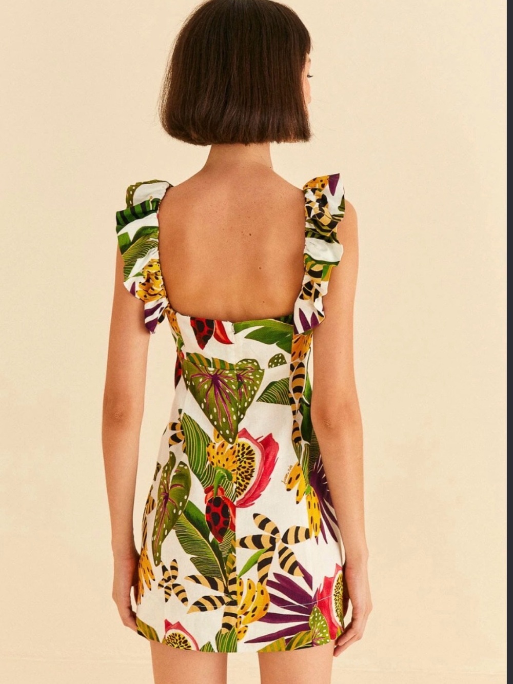 NWT Farm Rio Striped Forest Mini Dress - Picture 2 of 5
